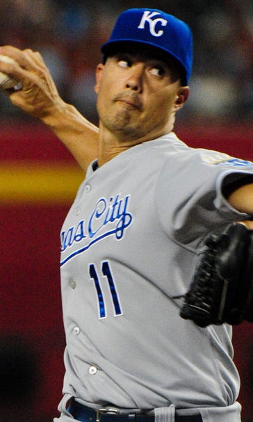 Guthrie pitches CG, KC completes sweep of D-Backs